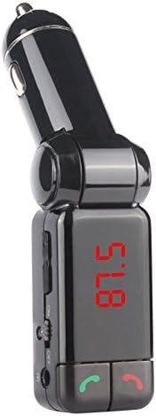 EVTECH(TM) Bluetooth Wireless In-Car FM Transmitter with USB Charging , Music Control and Hands-Free Calling - Works with Apple , Samsung , HTC , LG , Sony &amp; More Smartphones , Tablets , MP3 Players Automatic power-off memory function