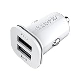 Car Charger, dodocool 24W 4.8A Dual USB Car Charger Adapter for Galaxy Note 8/ S8/ S8 Plus/ S7/ S7 Edge, iPhone 8/ 8 Plus/ X/ 7/ 7 Plus/ 6s, iPad, Google Pixel/ Nexus, LG, HTC and More