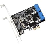 PCI-E X1 to 2 Ports 19 Pin USB 3.0 Header PCI Express to Dual 20 Pin USB 3.0 Card