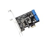 PCI-E X1 to 2 Ports 19 Pin USB 3.0 Header PCI Express to Dual 20 Pin USB 3.0 Card