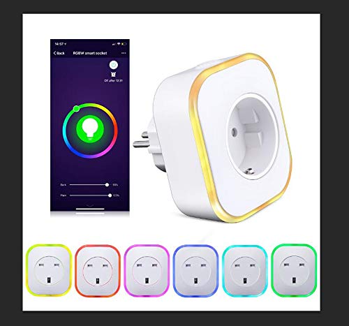Smart Steckdose, ARINO Smart Ｈome Steckdose WiFi Plug mit USB-Port und Lampe mit Farbwechsel, Fernbedienbar von überall und App-fähig, Kompatibel mit Alexa, Google Home (2er Pack)