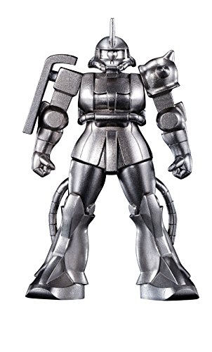 TAMASHII NATIONS Bandai Gm-02: Zaku II Chars Custom Model Mobile Suit Gundam, Bandai Absolute Chogokin Small Metal Statue