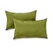 Greendale Home Fashions Rectangle Outdoor Accent Pillow (set of 2), Hunter Summerside