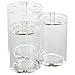 Vencer 3pc Acrylic Clear Cotton Ball & Swab Organizer VMO-013