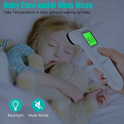 Forehead Thermometer, No Touch Digital Infrared Thermometer for Fever