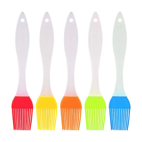 TYHY Silicone Basting Brush/Silicone Pastry Brushes Oil Basting Brush And Basters With Solid Core, Set Of 5