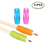 Barleyard Pencil Grips, Cute Colored Pencil Grips-8 Pcs