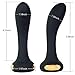 IMO Vibrating Anal Plug and Prostate Massager - Rechargeable & Waterproof - Body Safe Silicone & Colorful Lights - 7 Stimulation Modes Vibrator - for Men, Women or Couples (Black)