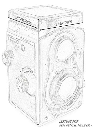 Bellaa-21390-Camera-Pencil-Holder-Retro-Pen-Desk-Organizer-Unique-Gift-5-inch