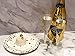 150 pcs Gold Dot Paper Plates and Cups Set; 50 Gold Metallic Foil 9'' Dinner Plates/ 7'' Dessert Plates /9 oz Cups. Perfect for New Years Christmas Bridal/Baby Shower Wedding Engagement Birthday