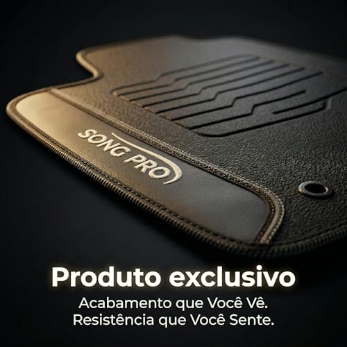 Tapete Emborrachado para Byd Song Pro 2025 2026 - Jogo 3 Peças Exclusivo