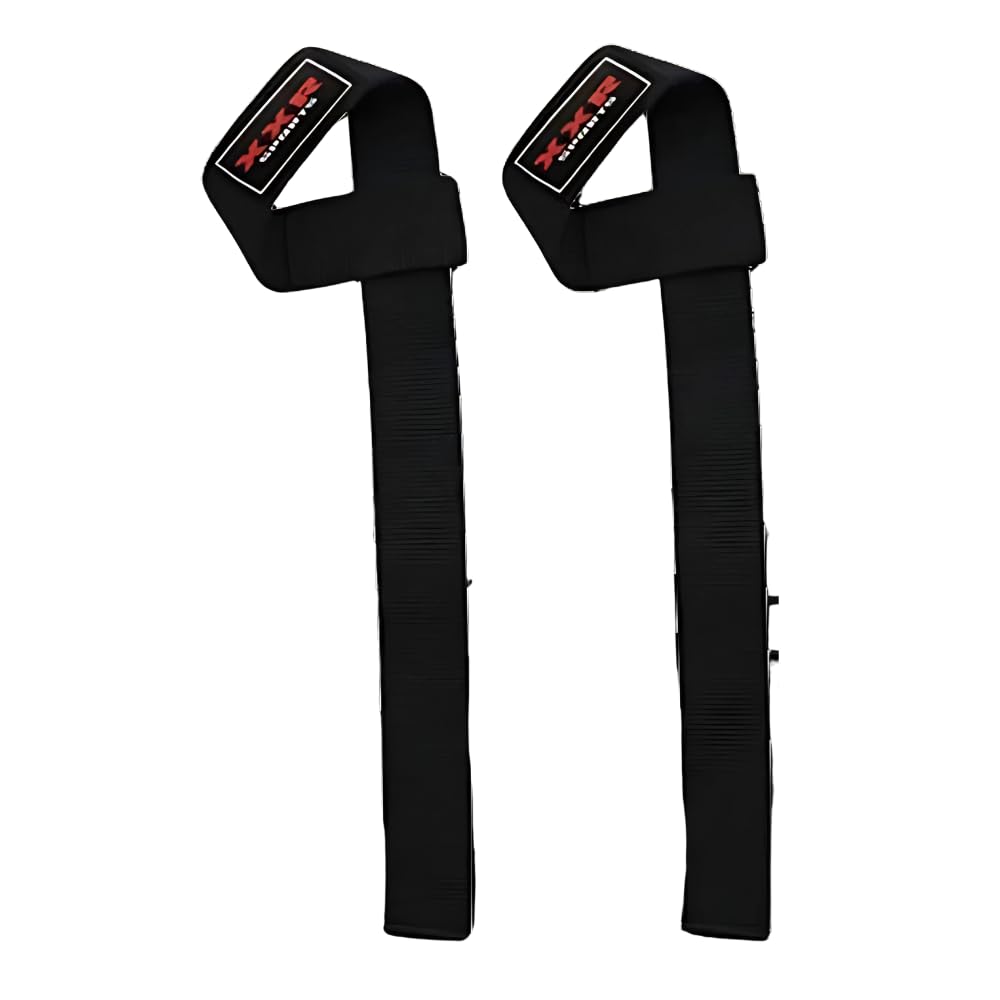 ZOR Power Hand Bar Straps Weight Lifting Straps Cotton Webbing Wrist Wraps Strengthen Training Workout Exercise Fitness Straps