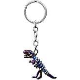 ARFUKA Stainless Steel Dinosaur Pendant Keychain Durable & Unique Keyring Ideal for Dino Lovers, Collectors Stylish Accessory for Keys & Bags