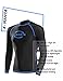 DIVE & SAIL Rash Guard Men Long Sleeve UPF 50+ UV Protection Swimsuits Top