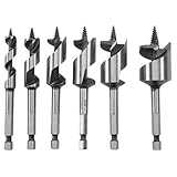 TruePower 09-0279 Wood Boring Stubby Auger Bit Set (6 Piece)