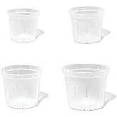 rePotme Orchid Pot Growers Assortment (8 Slotted Clear Orchid Pots - 2 Each of 3, 4, 5, 6 Inch) - Premium Orchid Planters, Orchid Pots with Holes for Repotting