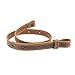 Nohma Leather Buffalo Hide Leather Rifle Gun Sling, Crazy Horse/Brown Stitch, Amish Handmade 1" Wide Black Screws primary