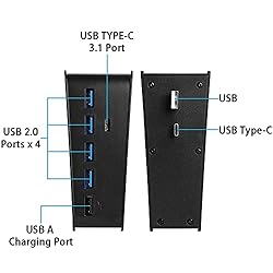 5 Port USB Hub for PS5, Megadream High-Speed