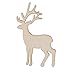 TINKSKY 15pcs Christmas Reindeer Ornaments Deer Hanging Ornaments Blank Wood Gift Tags Crafts Wood Slices Wooden Reindeer Hanging Pendants Decorations for Xmas Party Tree Home Decor