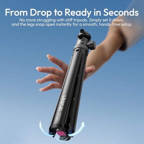 Ulanzi TT24 Selfie Stick Tripod, Cka Quick Release Selfie Stick for DJI Pocket 3 4/DJI Osmo Action 5 4, Action Camera Tripod for Gopro/Insta360 X5/X4/X3/Ace Pro/ONE X2, Action Camera Accessories