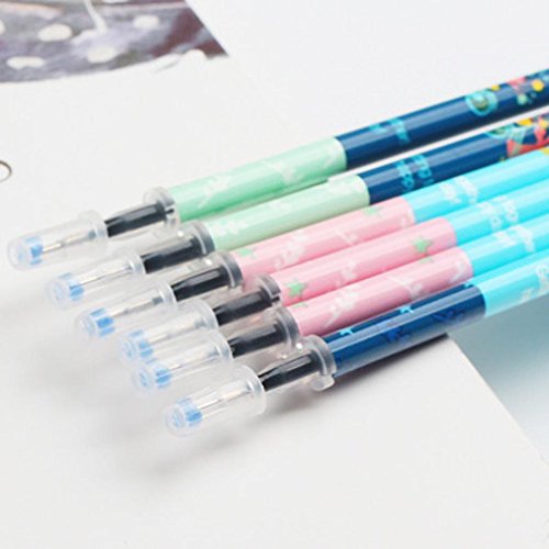 Gbell Portable 0.35mm Black Ink Pen Refills Office School Stationary Writing Supplies for Kids Adults, 20Pcs/Lot (Black)