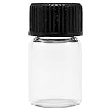Glass Vials, 1/2 Dram, Pack of 12