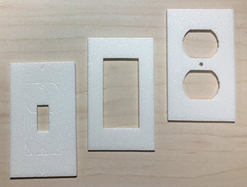 TradeGear Wall Plate Insulation Gasket 26 Pack - Wall Gasket Replacement Made with Weatherproof, Polyethylene Insulating Foam - Energy Saving, One Size Fits All Design