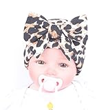 Sunward(TM) Newborn Hospital Hat With Leopard Flower (15*15cm, Yellow)