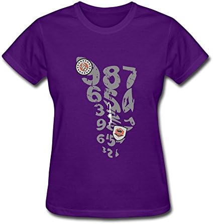 TYCD Fuzzy Letters And Digital T Shirt For Women M Purple