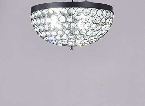 MonaLisa Gallery Black Crystal Chandeliers, Ceilling Lamp, SML-DL137-B W13xH7