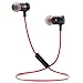 Bluetooth Headphones Sports Wireless Earbuds Sweatproof Headset Magnetic Attraction Stereo Earphones for Running Workout Gym Noise Cancelling Proshine (M-RED)