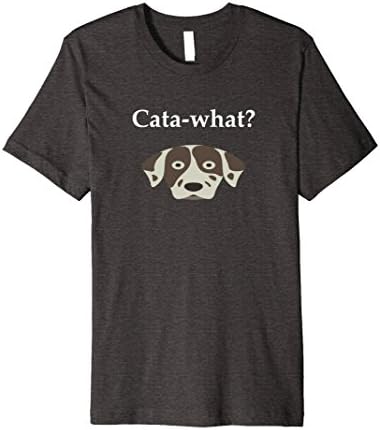 Mens Funny Cata-what Catahoula Leopard Dog TShirt Large Dark Heather