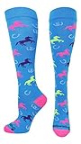 MadSportsStuff Wild Horses Equestrian Athletic Over The Calf Socks