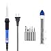 Vastar 60W 110V Adjustable Temperature Welding Soldering Iron with 5pcs Different Tips and additional Solder Tube for Variously Repaired Usage