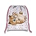 Kitty Cat Kitten Drawstring Bags Kids Birthday Party Supplies Favor Bags 10 Pack