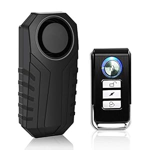 KINOEE Bicycle Alarm, Wireless Anti-Theft Burglar Security Alarm for Bike Motorcycle Car Mobility Scooter Vehicles Door…