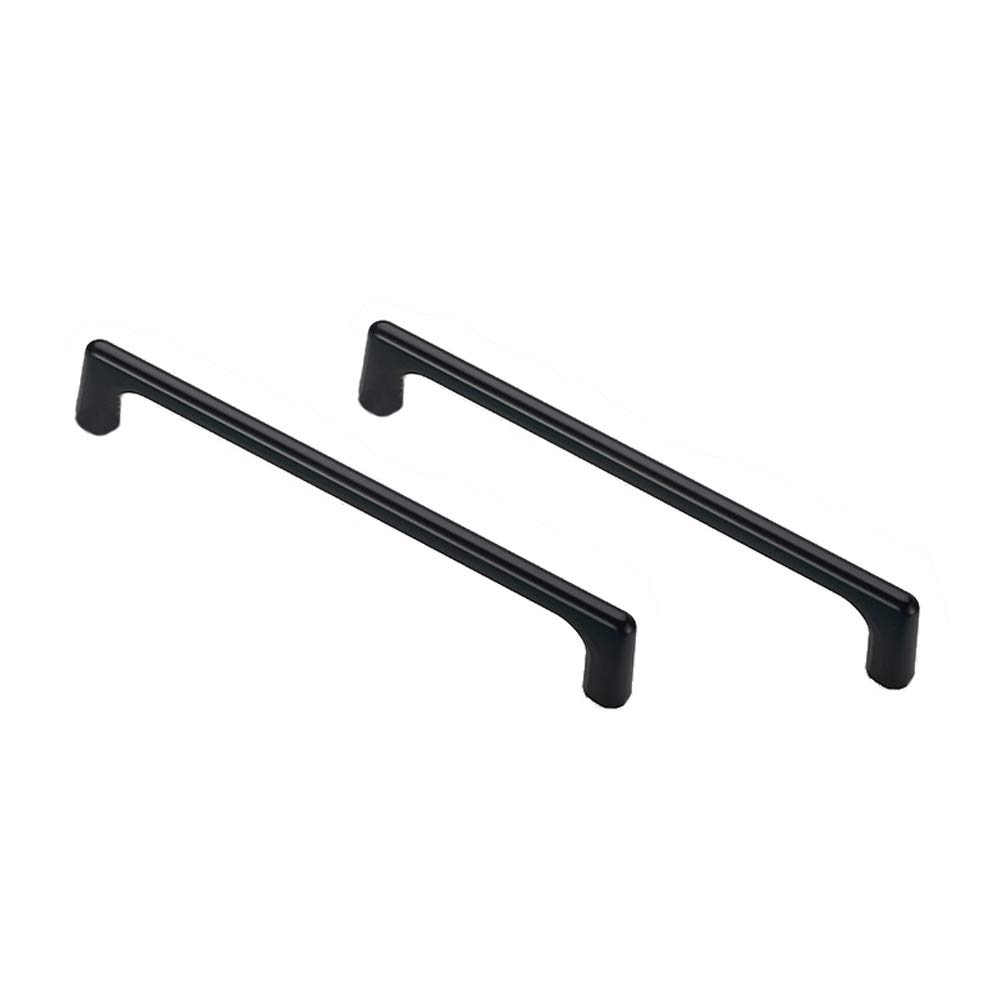 BOZONLI Cupboard Handles, Black Kitchen Door Handles T Bar Handle Drawer Pulls Cupboard Knobs Cabinet Handles (160mm, 2 Pack)