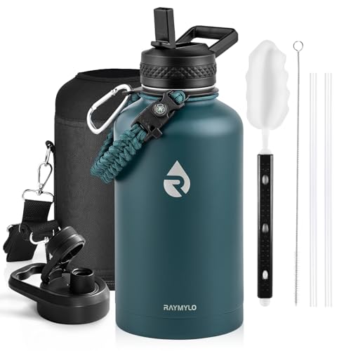 RAYMYLO 2L isolierte Edelstahl-Thermosflasche，3-Schicht-Vakuum-Edelstahl