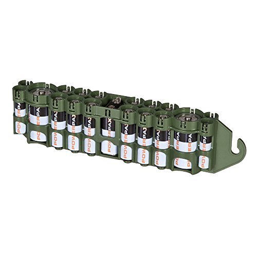 Storacell by Powerpax PBC Original Multi-Pack Battery Caddy, Military Green by Storacell