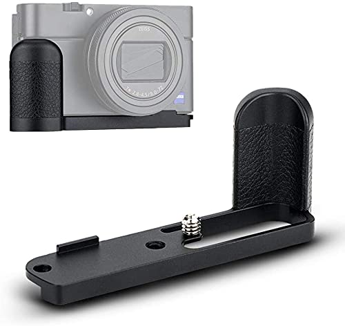 JJC RX100VII Camera Hand Grip for Sony RX100 VII RX100M7, L-Shape Grip with 1/4"-20 Tripod Socket and Speaker Hole, Comfortable and Secure holder Replaces Sony AGR2 Grip