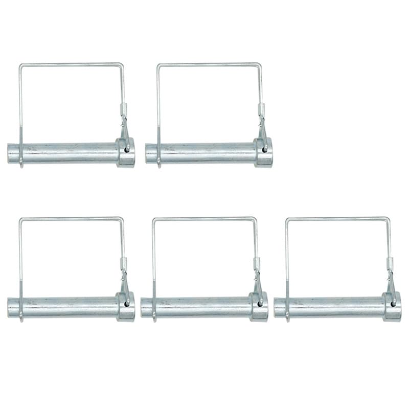 5Pcs Carbon Steel Wire Lock Pin,Sliver Shaft Locking Pin,Square Pto Pin ,Heavy Duty Safety Coupler Shaft Locking Pin for Farm 10mm*60mm