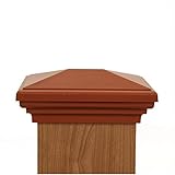 4x6 Post Cap (Nominal) Cedar Color Estate Series - 10 Year No Fade Guarantee