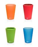 SILIPINT Silicone Shot Glasses, Squishy Shot Glasses, The Original Unbreakable Shot Glass, Patented Unbreakable Glassware for Shots and Dips and More, Drinkware That is Heat Safe and Freeze Safe, (Set of 4), Variety of Colors, 1.5-Ounce