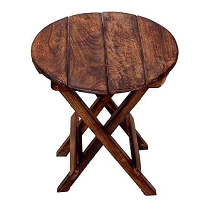 Fara Creations Beautiful Wooden Folding Side Table