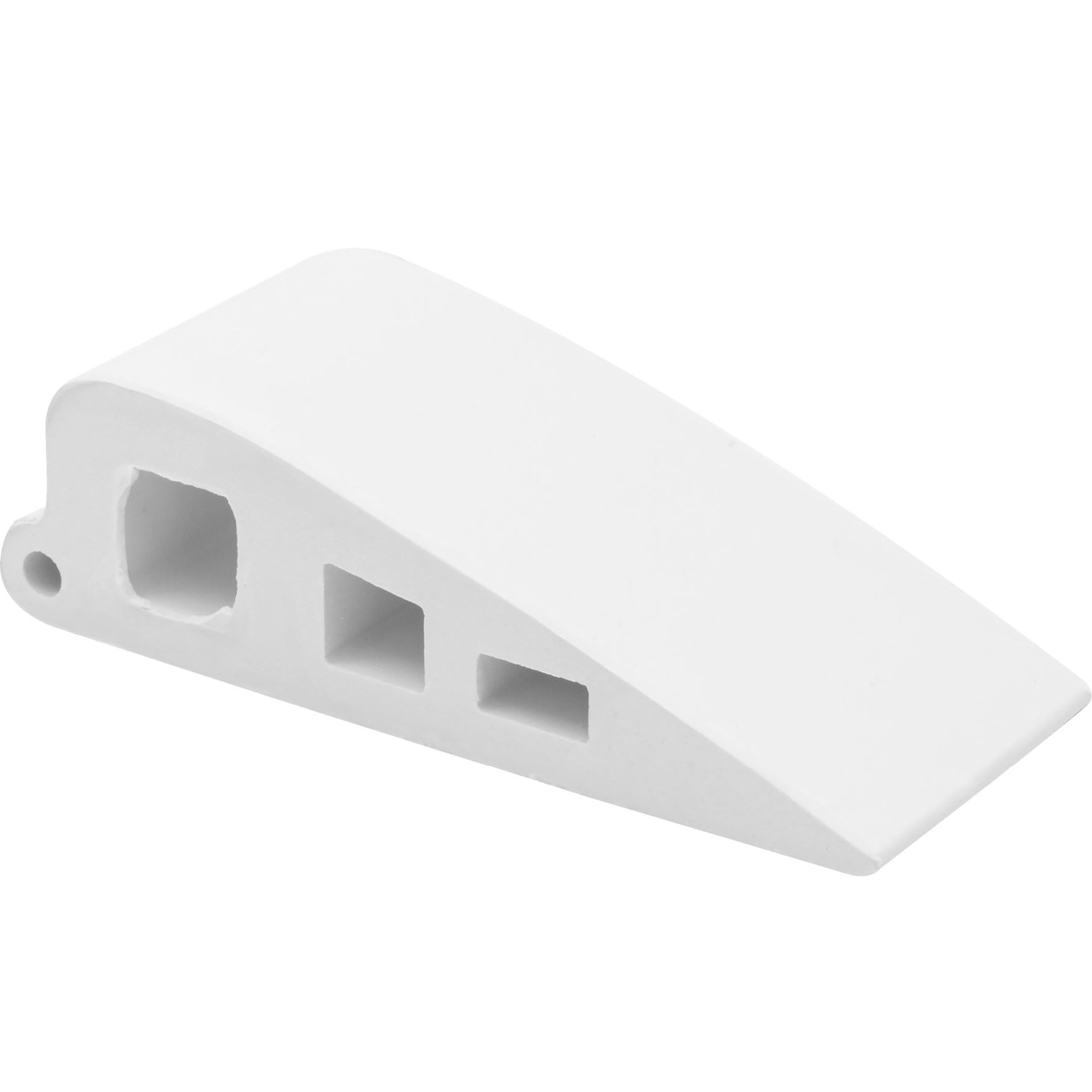 Wagner Door Wedge/Doorstop Soft Stick 2pcs. Set - 59 x 25 x 15 mm, White Door Wedge Made of Solid Rubber, to be Pushed Underneath Doors, Protects Door, Wall and Furniture - 15691502