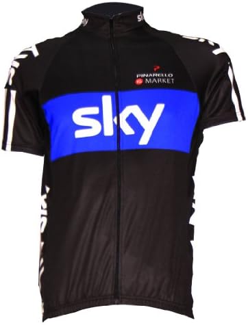 Xport Design's Men's Sky Team Clothing/quick-drying Wicking Short-sleeved Cycling Jersey Upper Outer Garment, Large