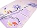 GERINLY Chiffon Scarves Lotus Flower Pint Sheer Neck Scarf (Pink+Mauve)