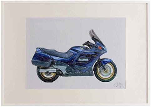Honda ST1100 PanEuropean 1998 A3 framed limited edition print A4 picture drawing