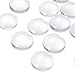 PH PandaHall 20pcs 20mm Half Round Flat Back Clear Glass Dome Cabochons for Photo Pendant Craft Jewelry Making