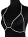 Glamaker Women's Sexy Rhinestone Bra Body Necklace Chain Bikini Jewelry Clubwear